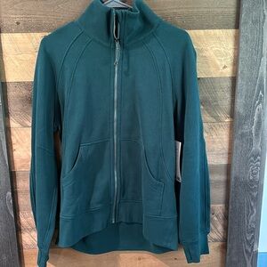 Lulu full zip oversized scuba hoodie